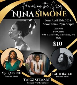 Honoring the Great NINA SIMONE - 9pm SHOW